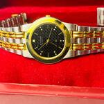 Accurate Zwitserse dresswatch – embossed dial – Two tone horloge