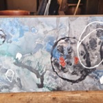 Kunstwerk acrylschilderij op canvas – Groot formaat