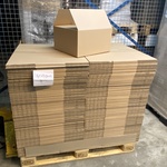 Ca. 320x verzenddozen , Bruin, 41x39x21cm