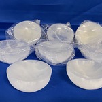 8x Seleniet schalen rond