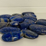 Ca. 17x Lapis Lazuli handstenen, Blauw/Goud