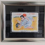 Gouache. titel strandmeisjes, Kunstenaar Anton Heyboer, te dateren 200