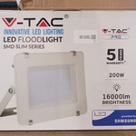 7x Bouwlampen SMD 200 Watt, V-TAC, VT-200, Wit, 2020