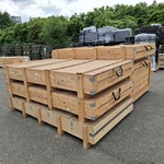 5x Houten transportkist