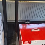 In hoogte verstelbare tafel grijs