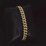 Gouden schakel armband