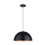 Eglo Gaetano 1 Hanglamp1 Lichts 530mm.Zwart,Koper