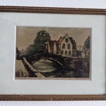Kleurenets in lijst, Gesigneerd A.V Neste