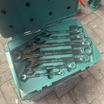 8x steek sleutelset in koffer, Sata