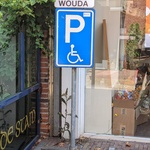 Parkeerbord op standaard