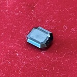 Diamant – 1.57 carat natuurlijke zwarte diamant in smaragd vorm (gecer