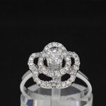 Witgouden ring met diamanten