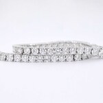 Witgouden armband met briljant geslepen diamanten 9.00 carat