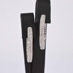 Witgouden creolen oorbellen met diamanten