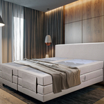 Elektrische boxspringcombinatie M-Ray, Sense Exclusief, Beige