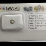 Fancy Diamant – Natuurlijk – Rond Briljant – 0.52ct