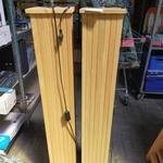 7 x Houten lampen voeten