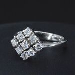 Witgouden ring met diamanten