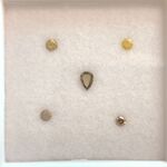 Diamant – 0.37 carat gekleurde diamanten (gecertificeerd)