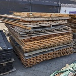 Ca. 20x Douglas schermen (19, 21, 23 planks) geschaafd