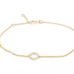 Gouden armband met diamanten