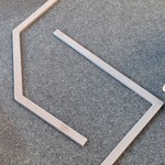 Partij dorpels voor plaatsen douchecabine of wand Sealskin, beton