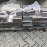 Ca. 2,5 m2 Waalformaat beton bruin staptegels