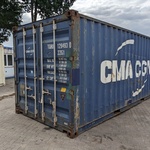 20ft Container, blauw