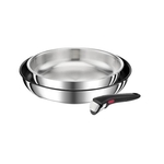 Tefal L9739102 INGENIO Preference – Braadpan 24cm RVS + Braadpan 28cm