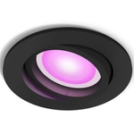 Philips Hue Centura inbouwspot Wit en gekleurd licht  1spot Zwart rond