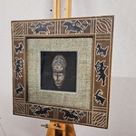 Ingelijst Afrikaans masker – African tribe wandkunst