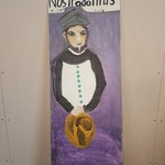 Lappen Klaas (1930-2009) – ”Nostradamus” kunstwerk op hout