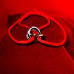 Dames armband rood