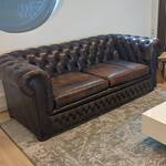 Leren 2,5-zits bank met salontafel