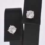 Witgouden diamanten oorbellen van 0.50 carat