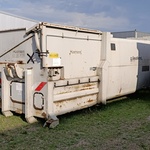 20 m3 haakarm afzet perscontainer, Husmann, SPB20 SEL-E, wit, 2007