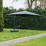 Parasol groot inclusief voet 4×3 meter, antraciet