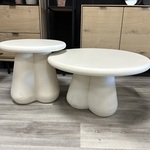 2 delige salontafelset rond Davinci, crème