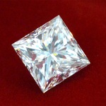 Diamant – 1.00 carat princess geslepen diamant (gecertificeerd)