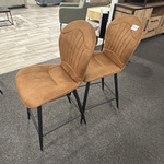 2x Barstoelen, cognac