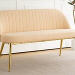 Eetkamer bankje 130 cm, Light pink, 2025
