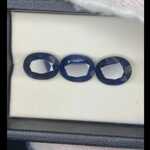 3x Natuurlijk Saffier – 13.05ct, Blauw