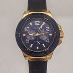 Guess Steel herenhorloge met guilloche wijzerplaat