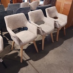 3x eetkamerstoelen boucle, Zazuhome, Beige