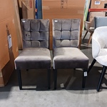 2x Eetkamerstoel Richmond zilveren ring, Zazuhome, Taupe