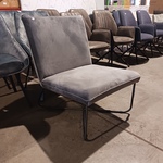 Fauteuil velvet, Zazuhome, Grijs / Chroom