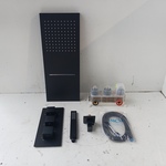 Regendoucheset met waterval, inbouw, Mat zwart