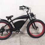 Elektrische E-cruiser, Vintage, Zwart, 2023