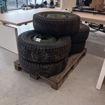5x band met velg 5×130 G klasse (met spijker banden), Hakkapelitta, 4x