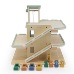 Trixie Houten Garage met accessoires educatief houten speelgoed